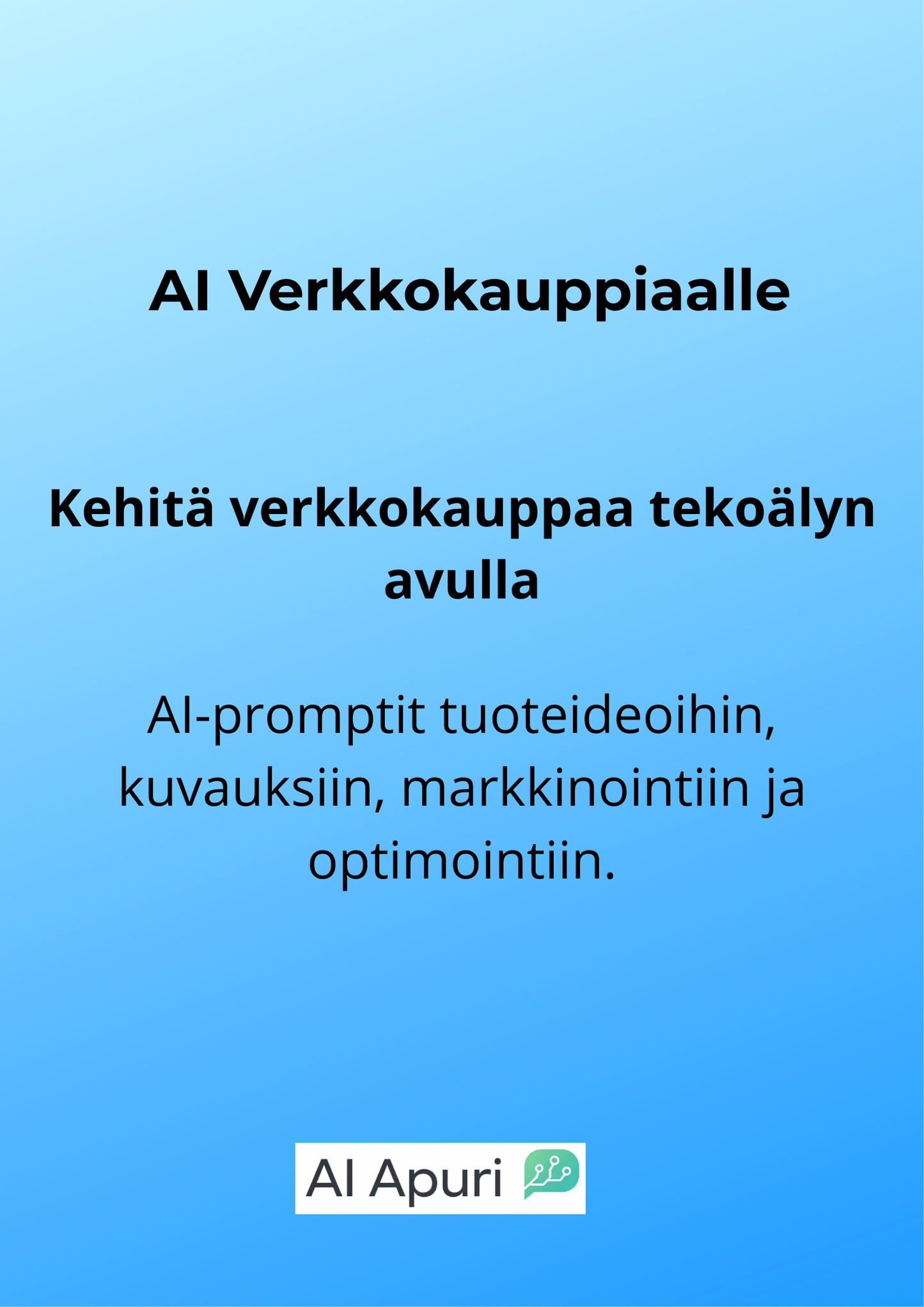 AI prompt package for online retailers