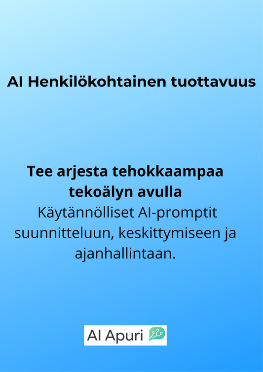 AI Henkilökohtainen Tuottavuus promptipaketti
