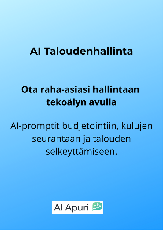 AI Taloudenhallinta promptipaketti