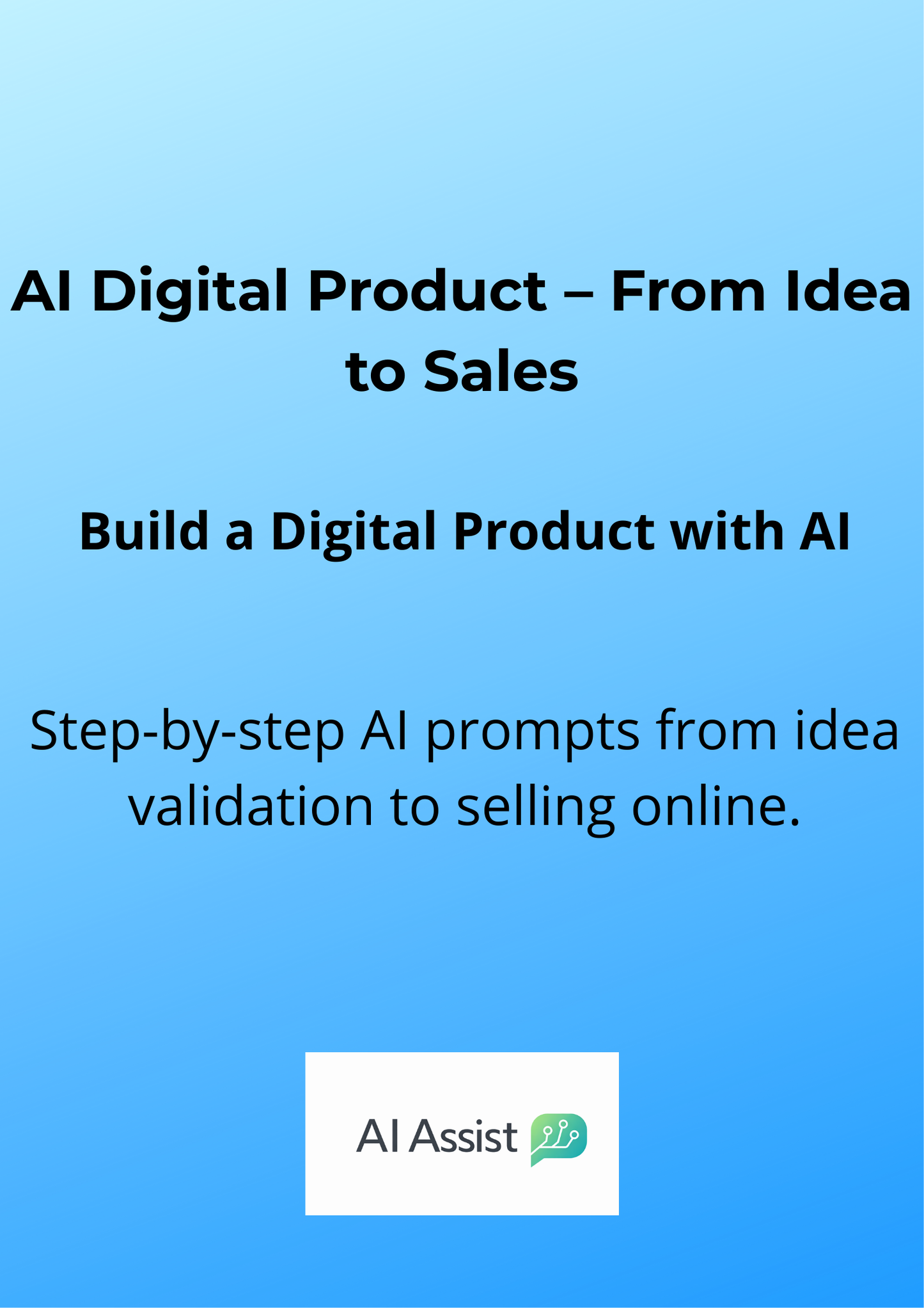 AI Digital Product – From Idea to Sales